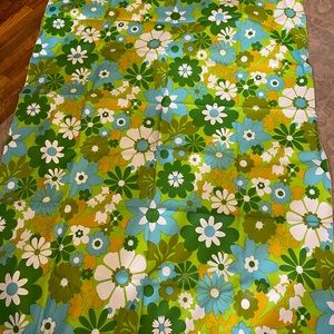 Vintage plastic/vinyl tablecloth used